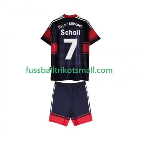 Fußballtrikots Bayern München Scholl 7 1999 Retro Kinder 1997 Kurzarm Heimtrikotsatz kaufen